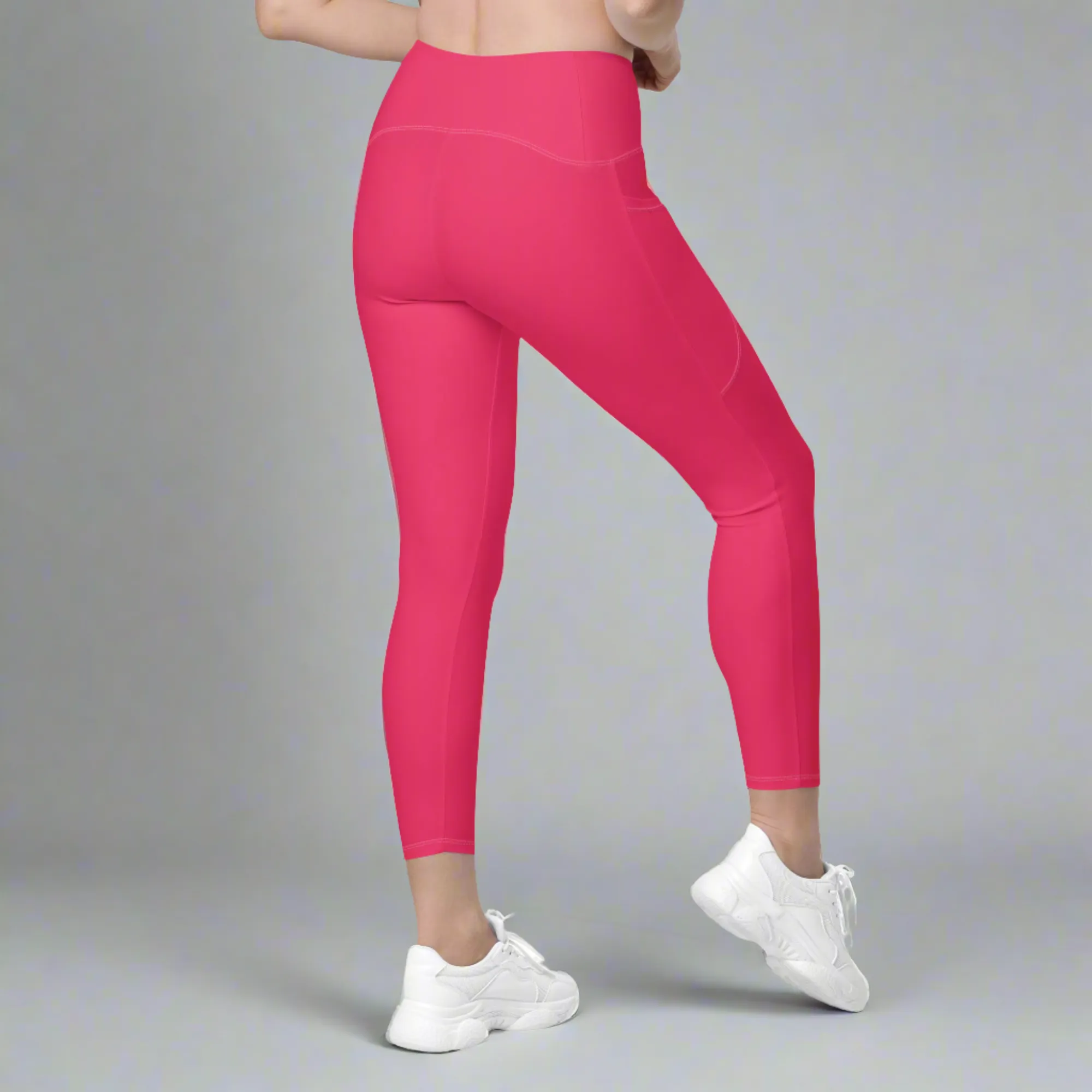 Humble Sportswear™ Flame Pink Pocket Leggings