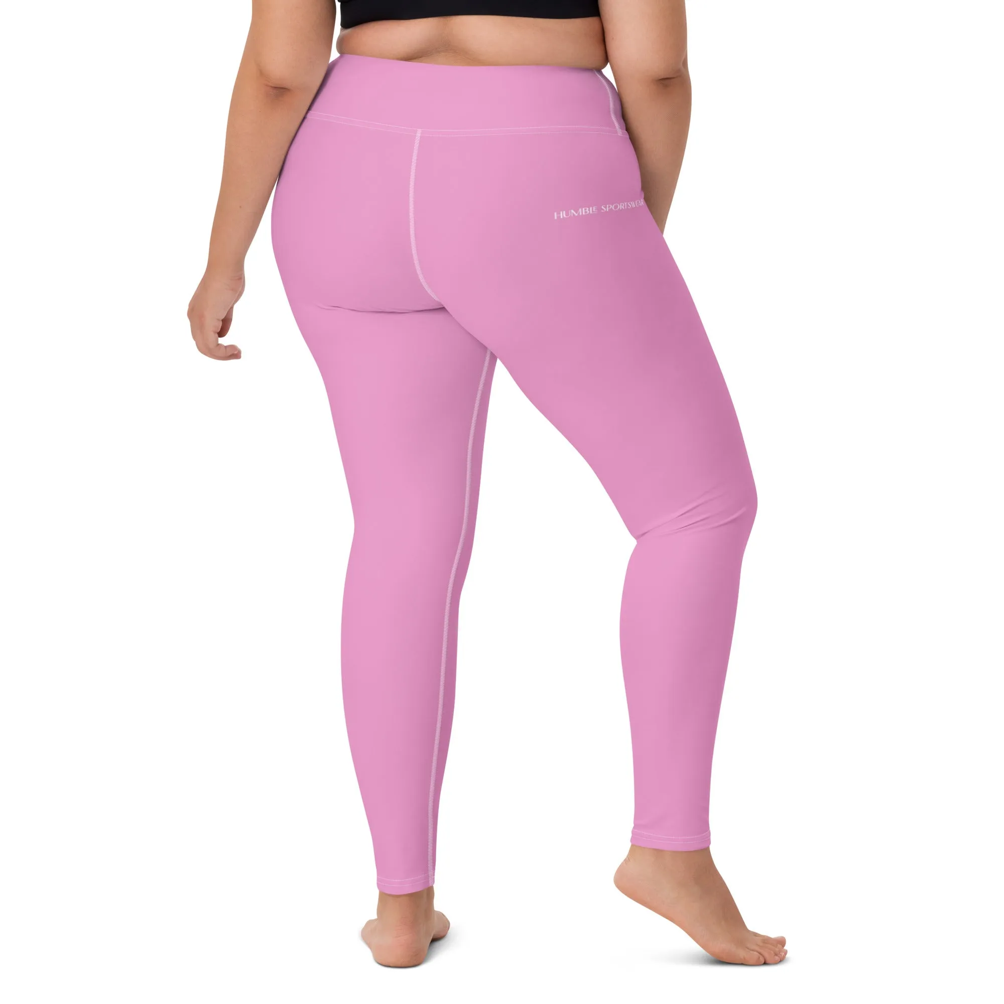 Humble Sportswear™ Women's Melrose Pink High Waist Leggings