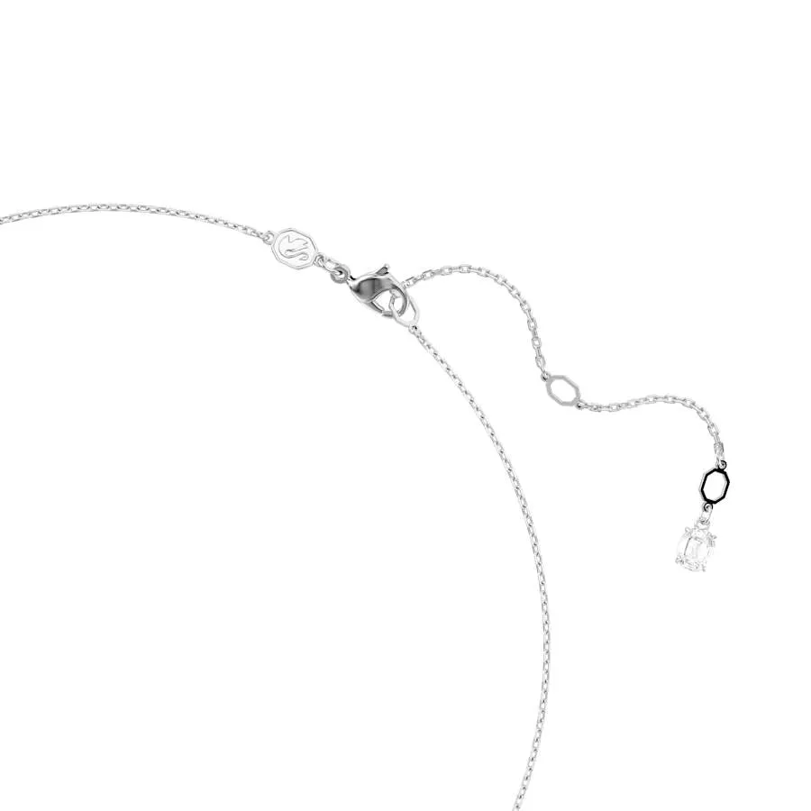 Idyllia Rhodium Plated White Snowflake Necklace 5692637