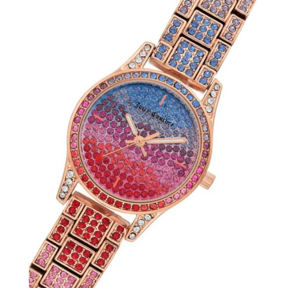 Juicy Couture Multi-colour Swarovski Crystals Ladies Watch - JC1180MTRG