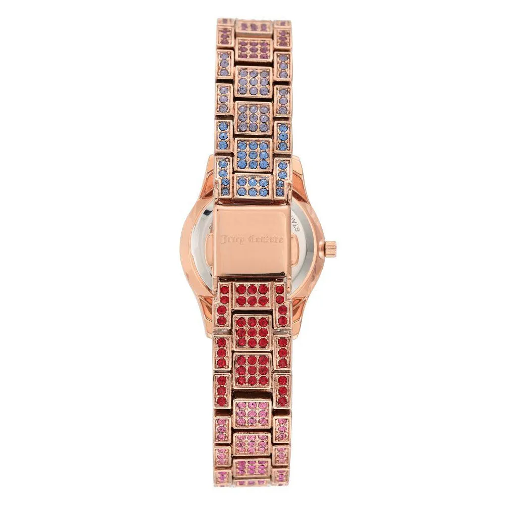 Juicy Couture Multi-colour Swarovski Crystals Ladies Watch - JC1180MTRG