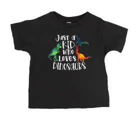 Just A Kid Who Loves Dinosaurs T-Shirt