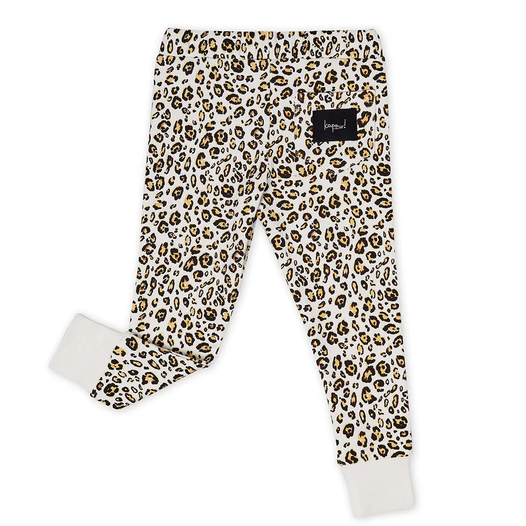 Kapow Animal Instinct Tracksuit Leggings - Milk