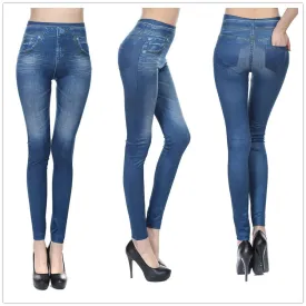 Lady Blue Jean Jeggings