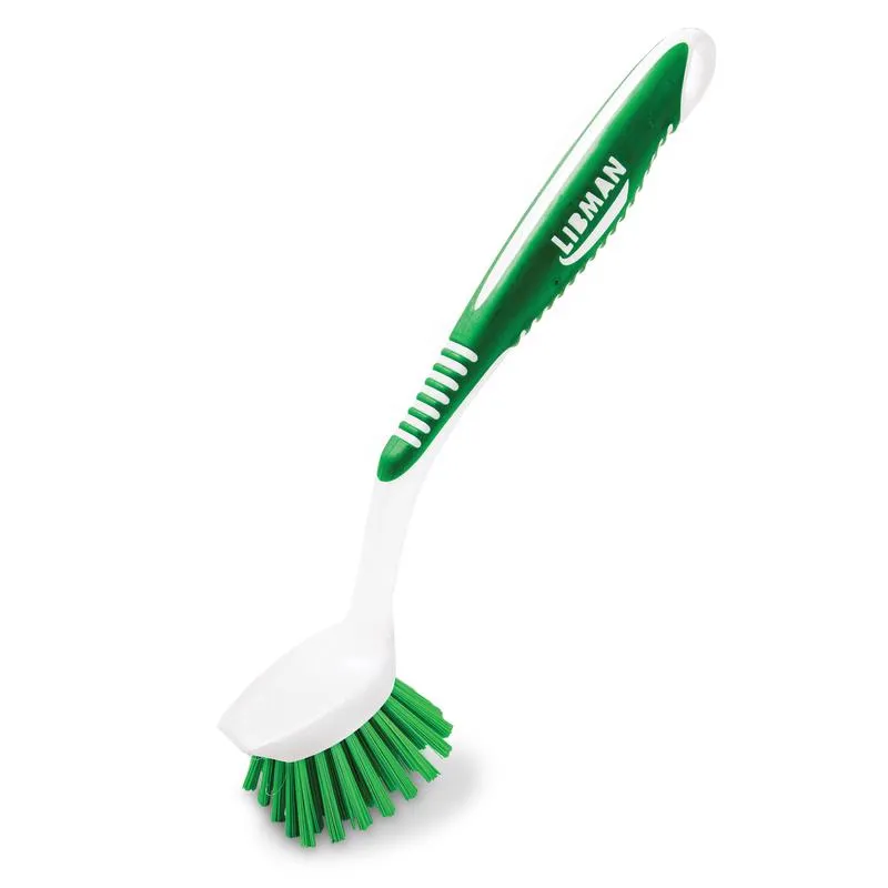 Libman 3 in. W Hard Bristle 8 in. Plastic/Rubber Handle Kitchen Brush