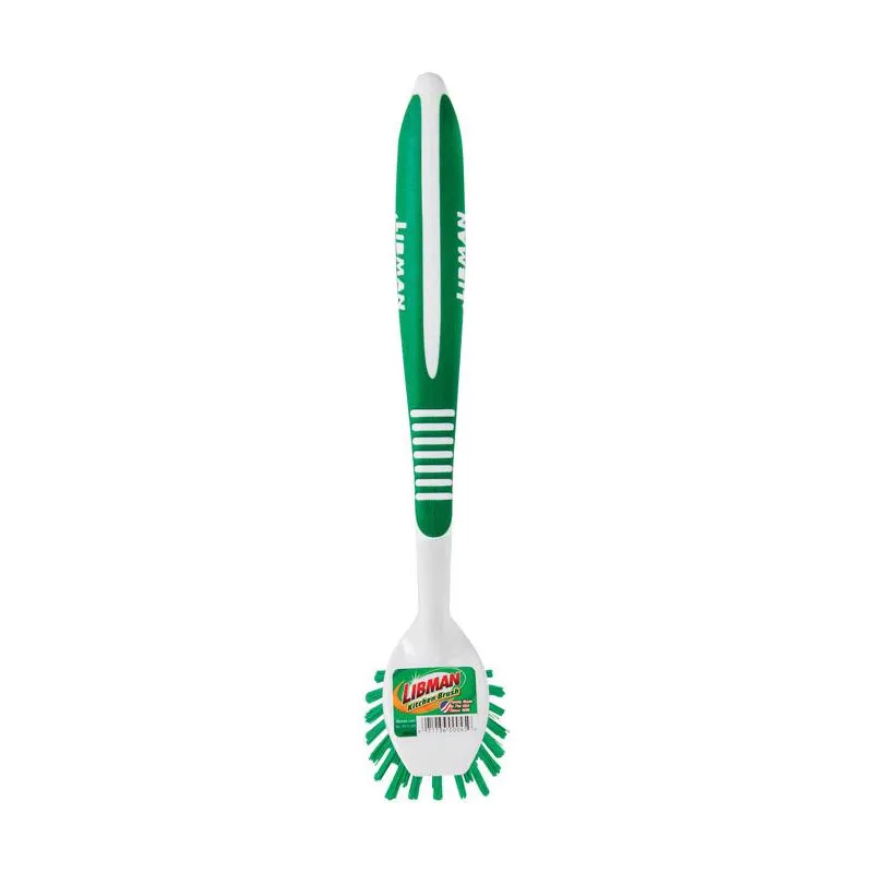 Libman 3 in. W Hard Bristle 8 in. Plastic/Rubber Handle Kitchen Brush