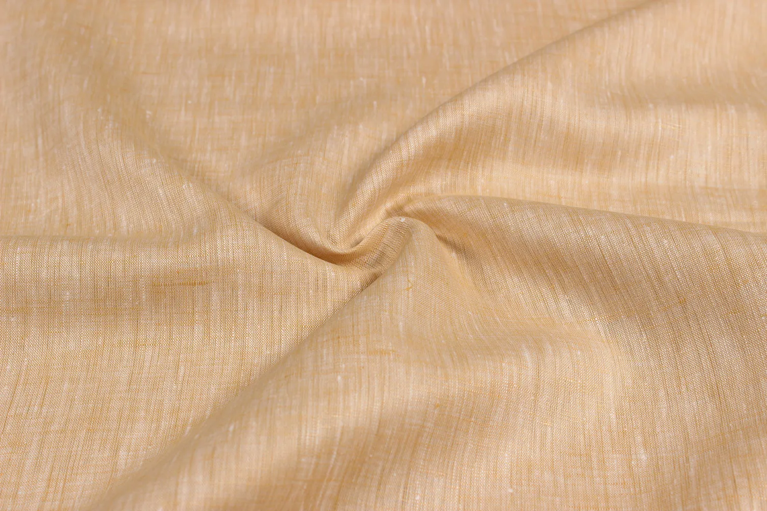 Light Beige Plain Linen Chambray Fabric