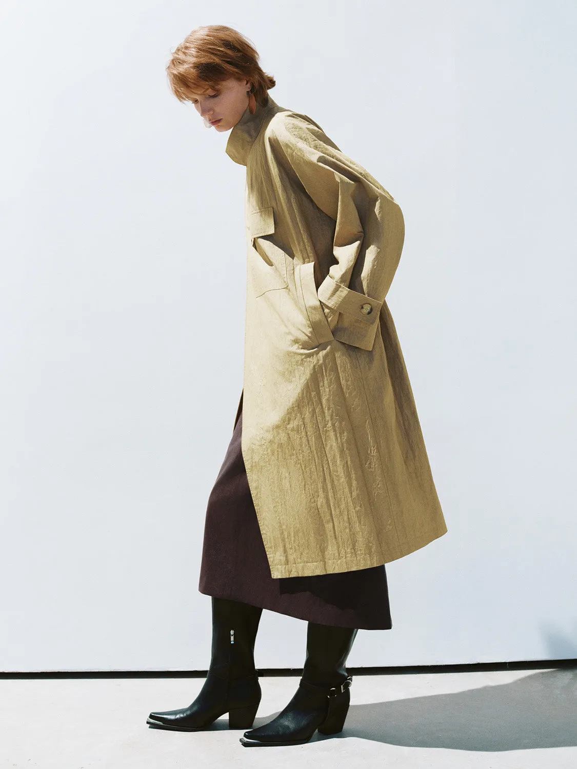 Loose Longline Trench Coats