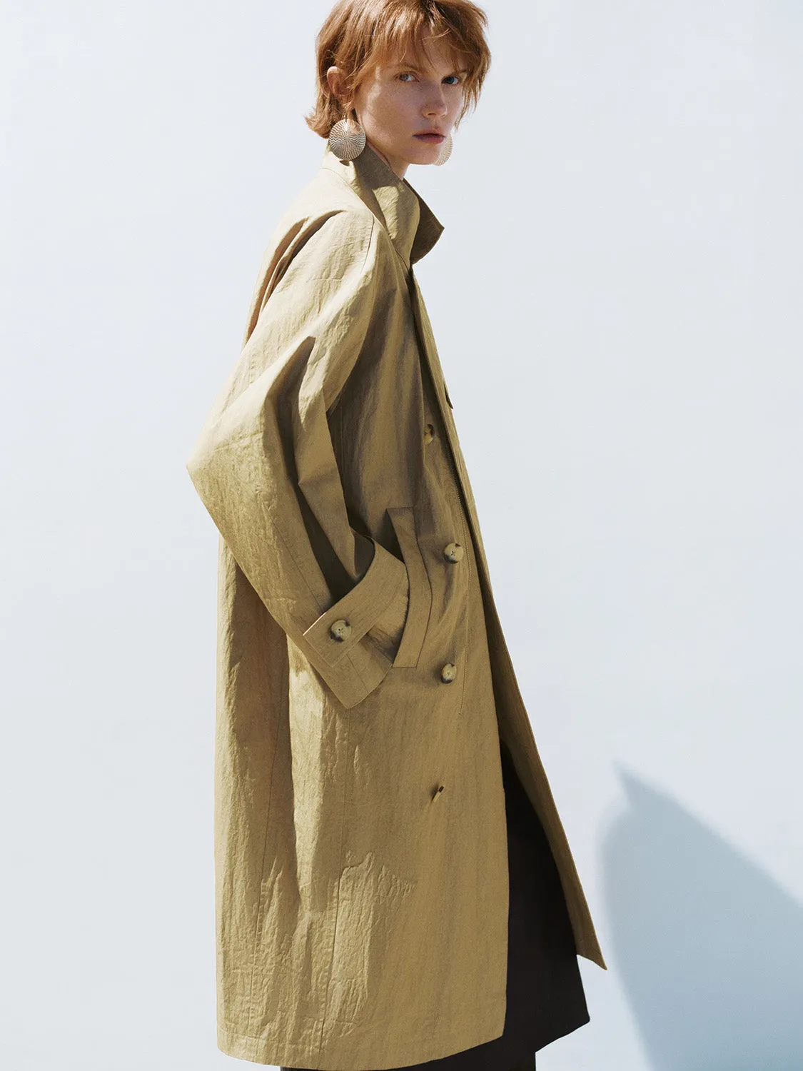 Loose Longline Trench Coats