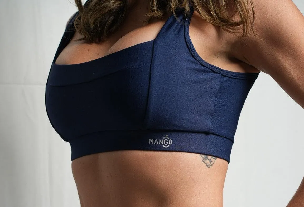 Mango Navy Blue Sports Bra