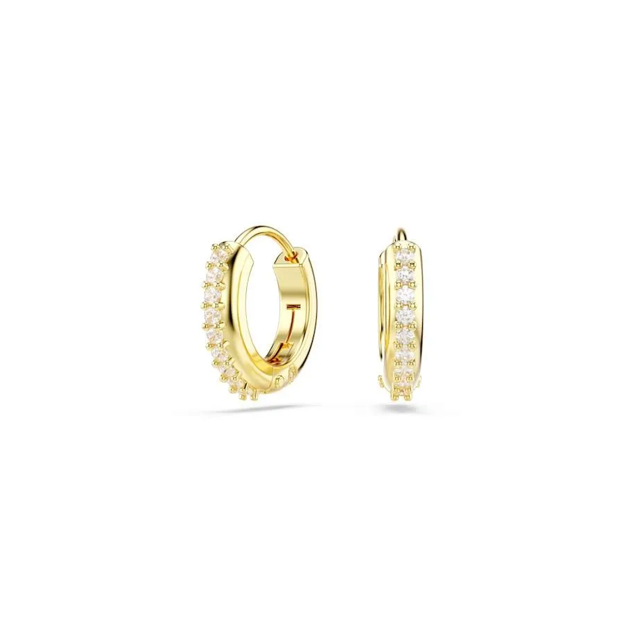 Matrix Gold Tone Round Cut Hoop Earrings 5697228