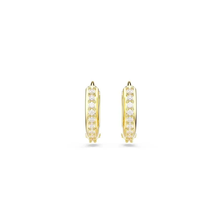 Matrix Gold Tone Round Cut Hoop Earrings 5697228