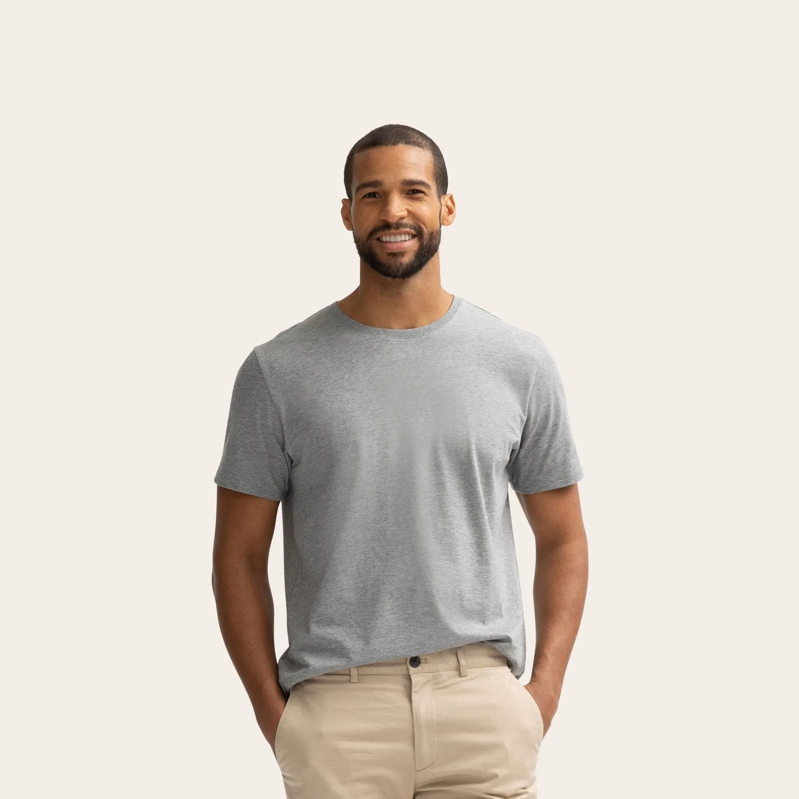 Men's Pima Cotton Crew Neck T-Shirt 3-Pack