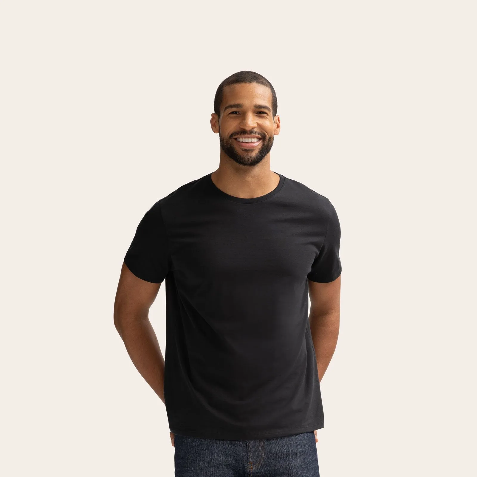 Men's Pima Cotton Crew Neck T-Shirt 3-Pack