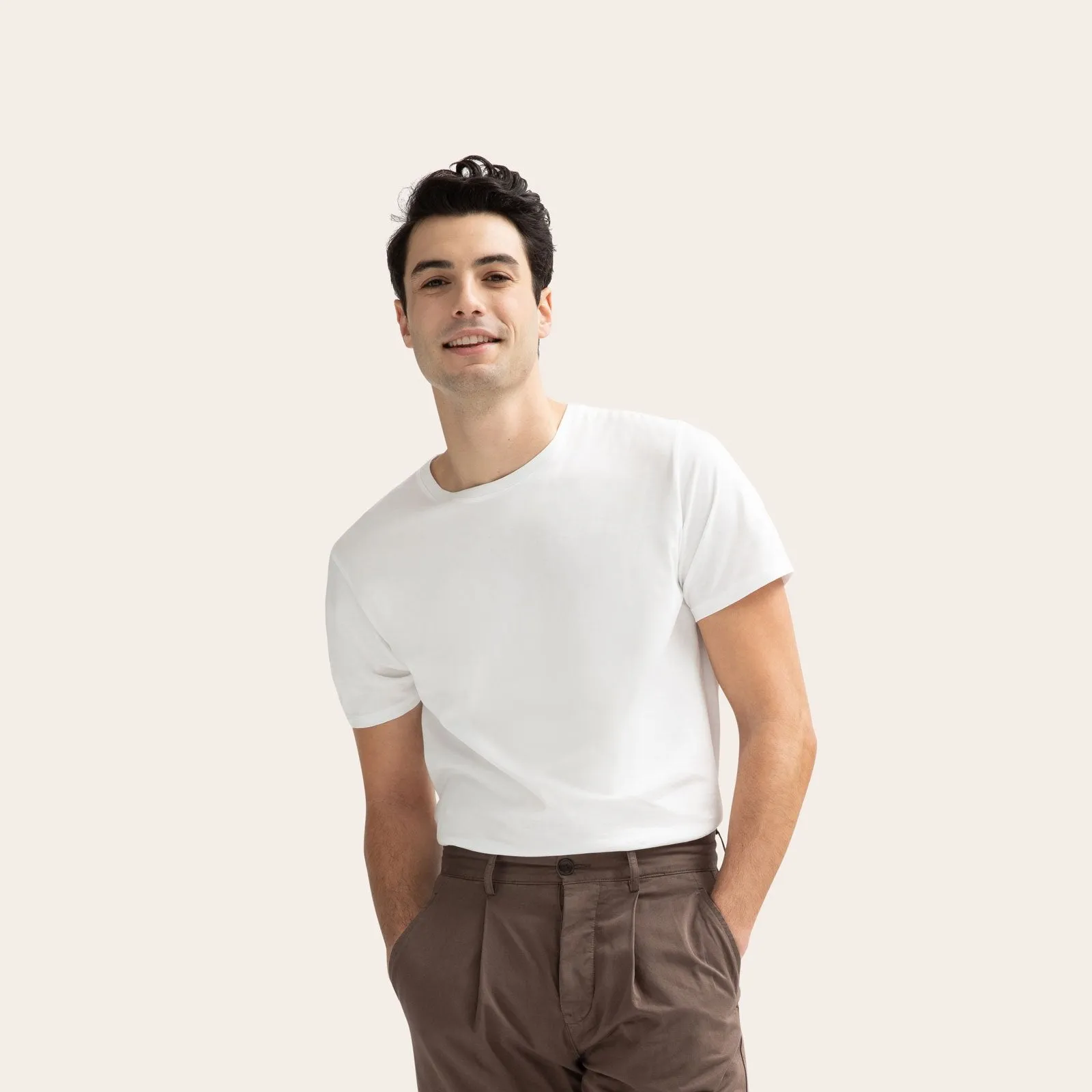 Men's Pima Cotton Crew Neck T-Shirt 3-Pack