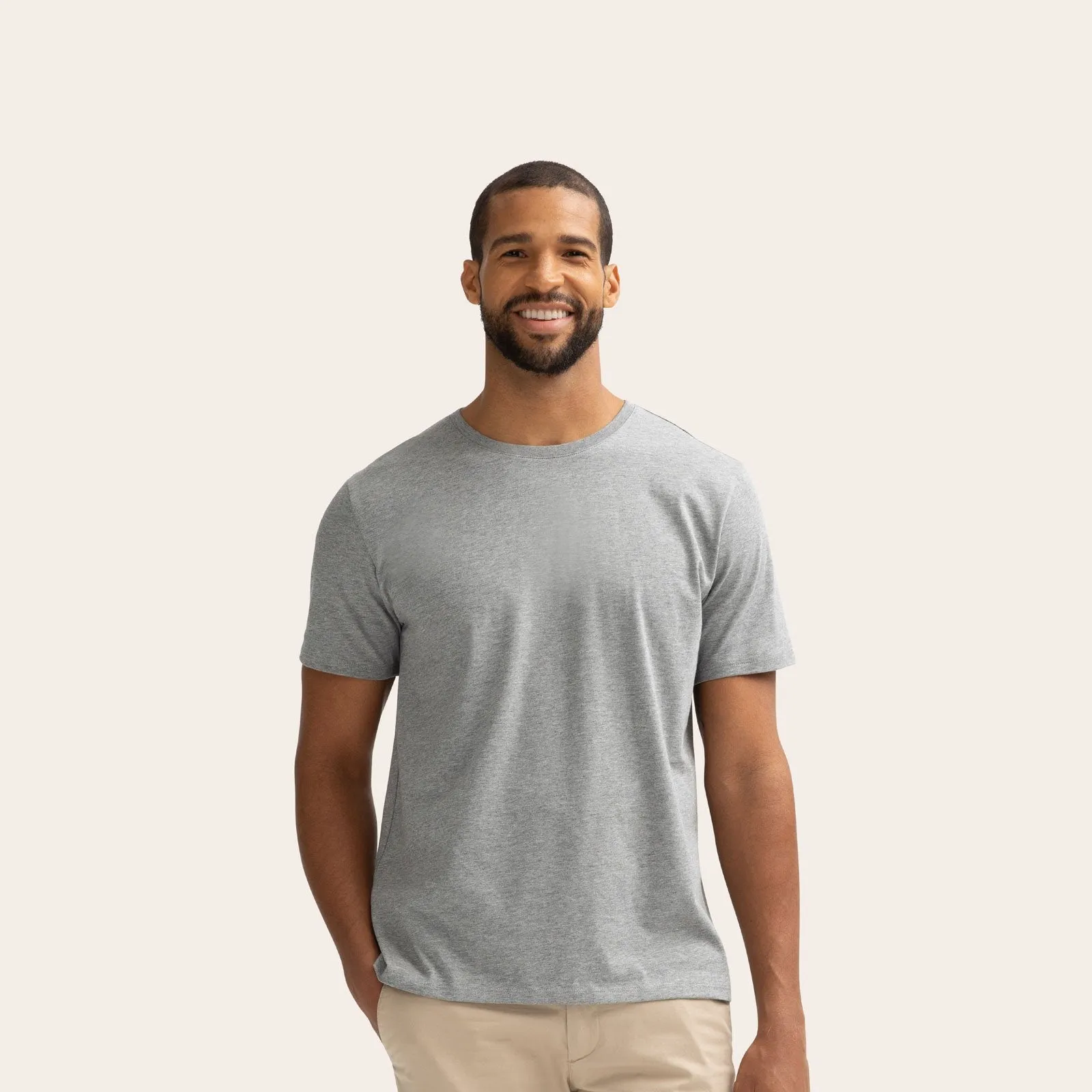 Men's Pima Cotton Crew Neck T-Shirt 3-Pack