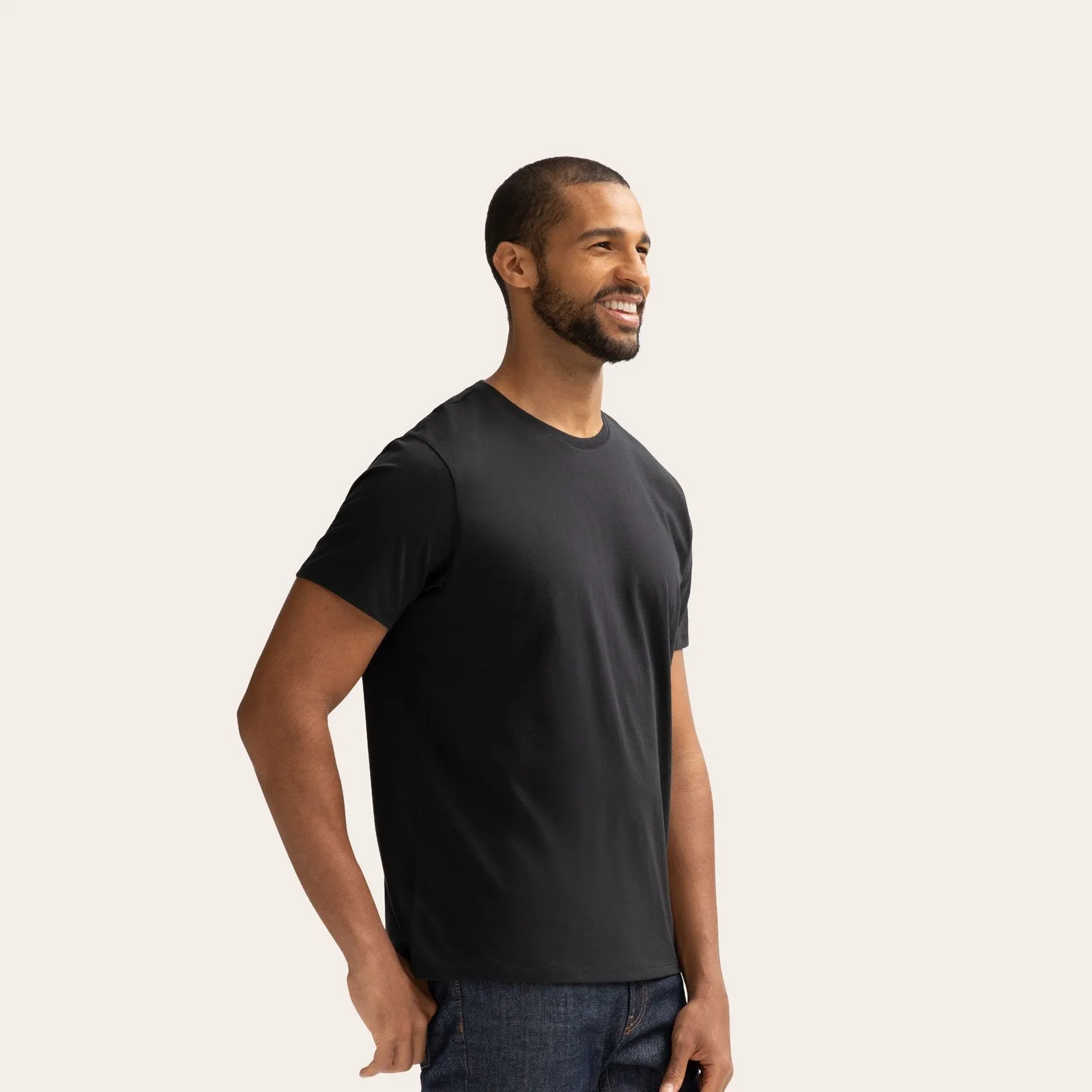 Men's Pima Cotton Crew Neck T-Shirt 3-Pack