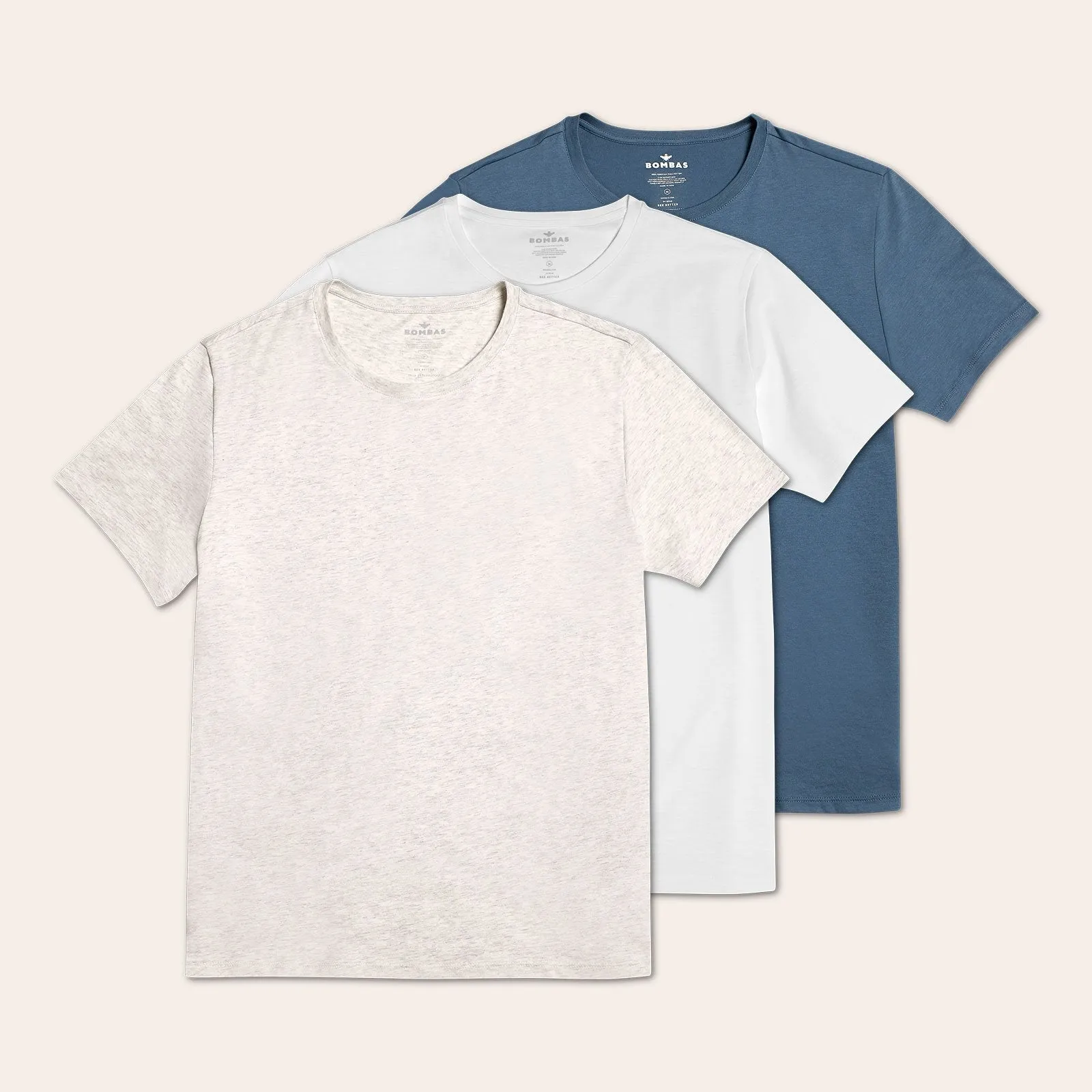 Men's Pima Cotton Crew Neck T-Shirt 3-Pack