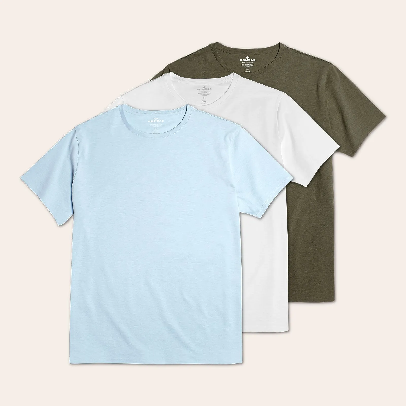 Men's Pima Cotton Crew Neck T-Shirt 3-Pack