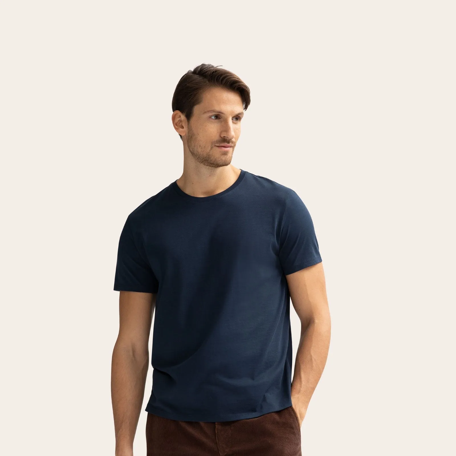 Men's Pima Cotton Crew Neck T-Shirt 3-Pack