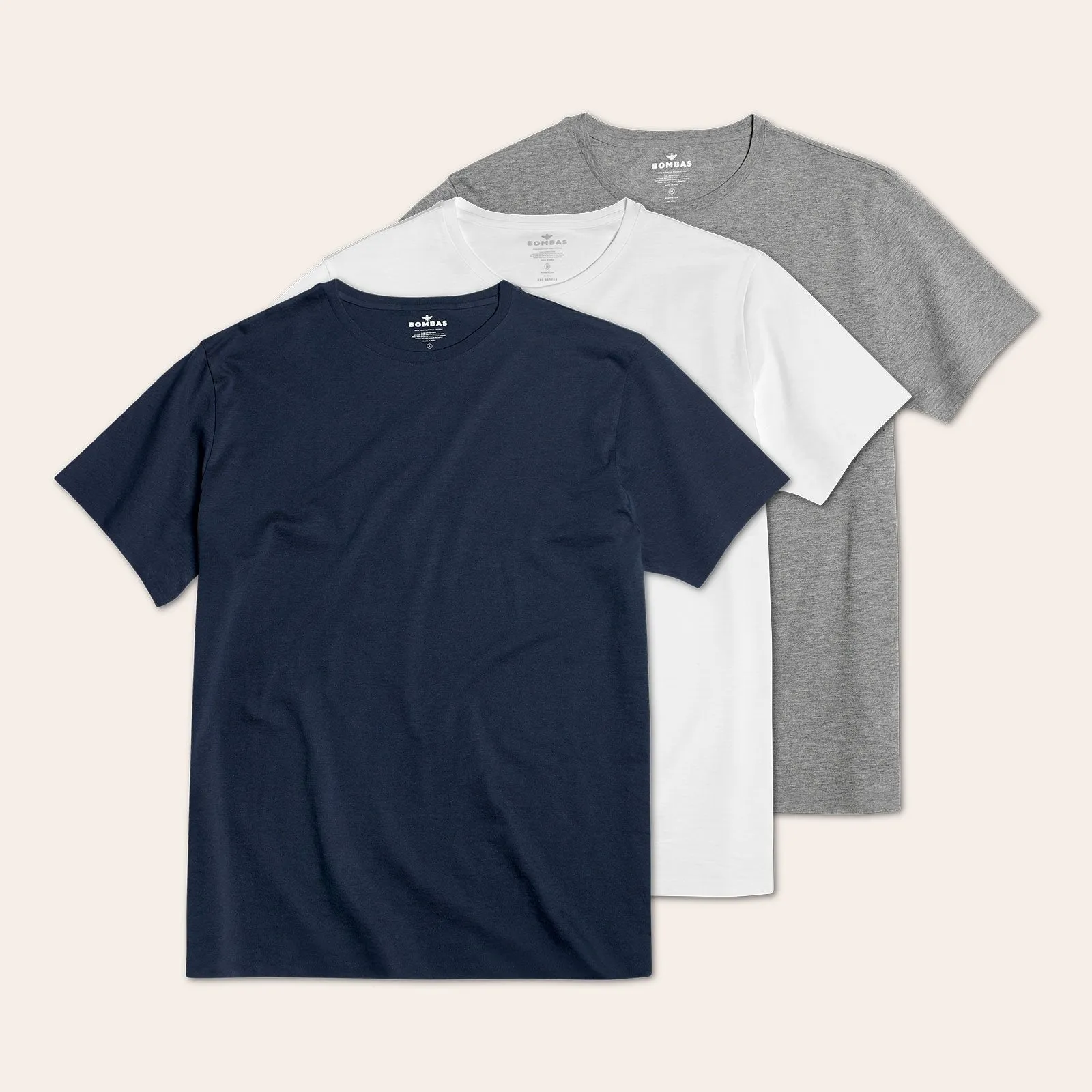 Men's Pima Cotton Crew Neck T-Shirt 3-Pack