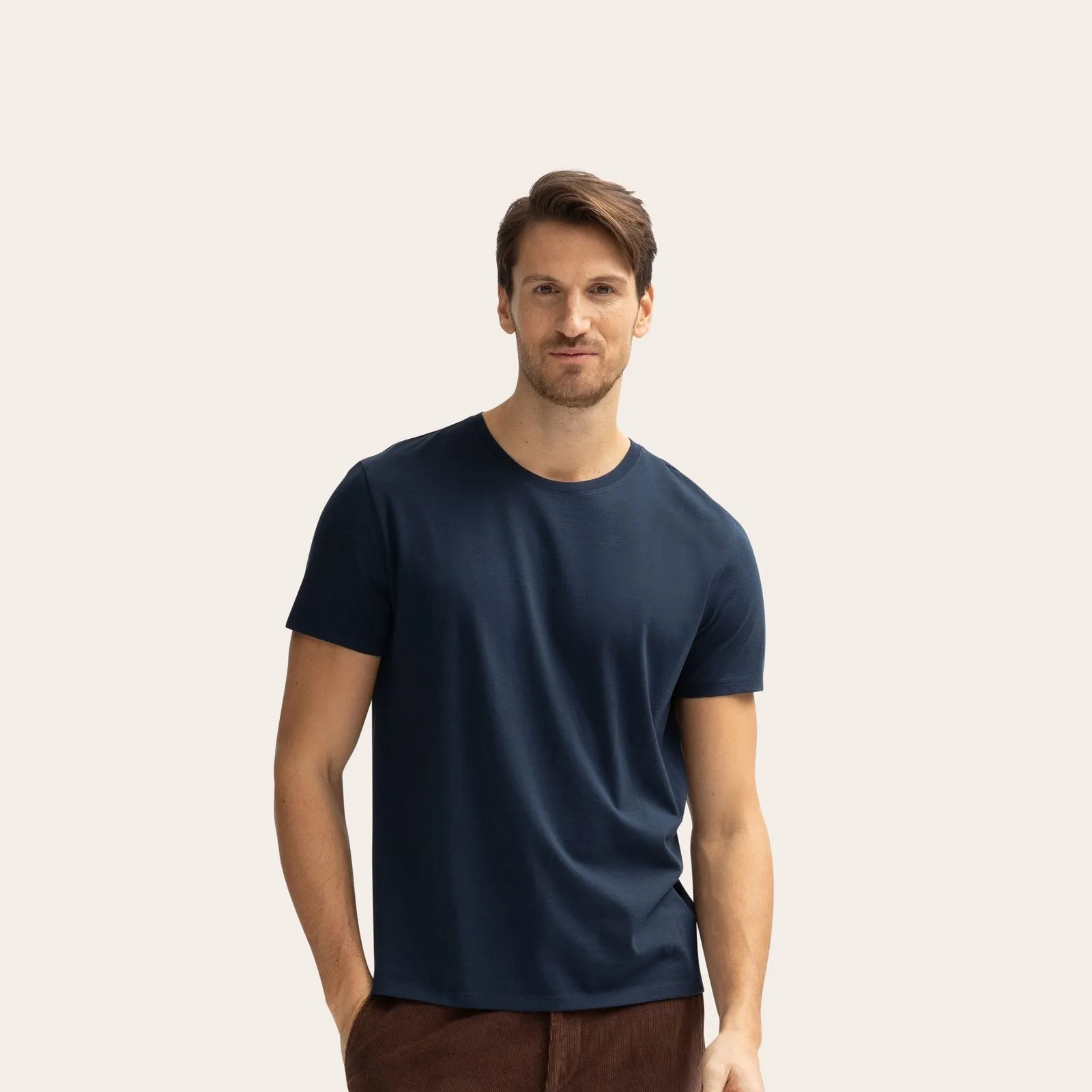 Men's Pima Cotton Crew Neck T-Shirt 3-Pack