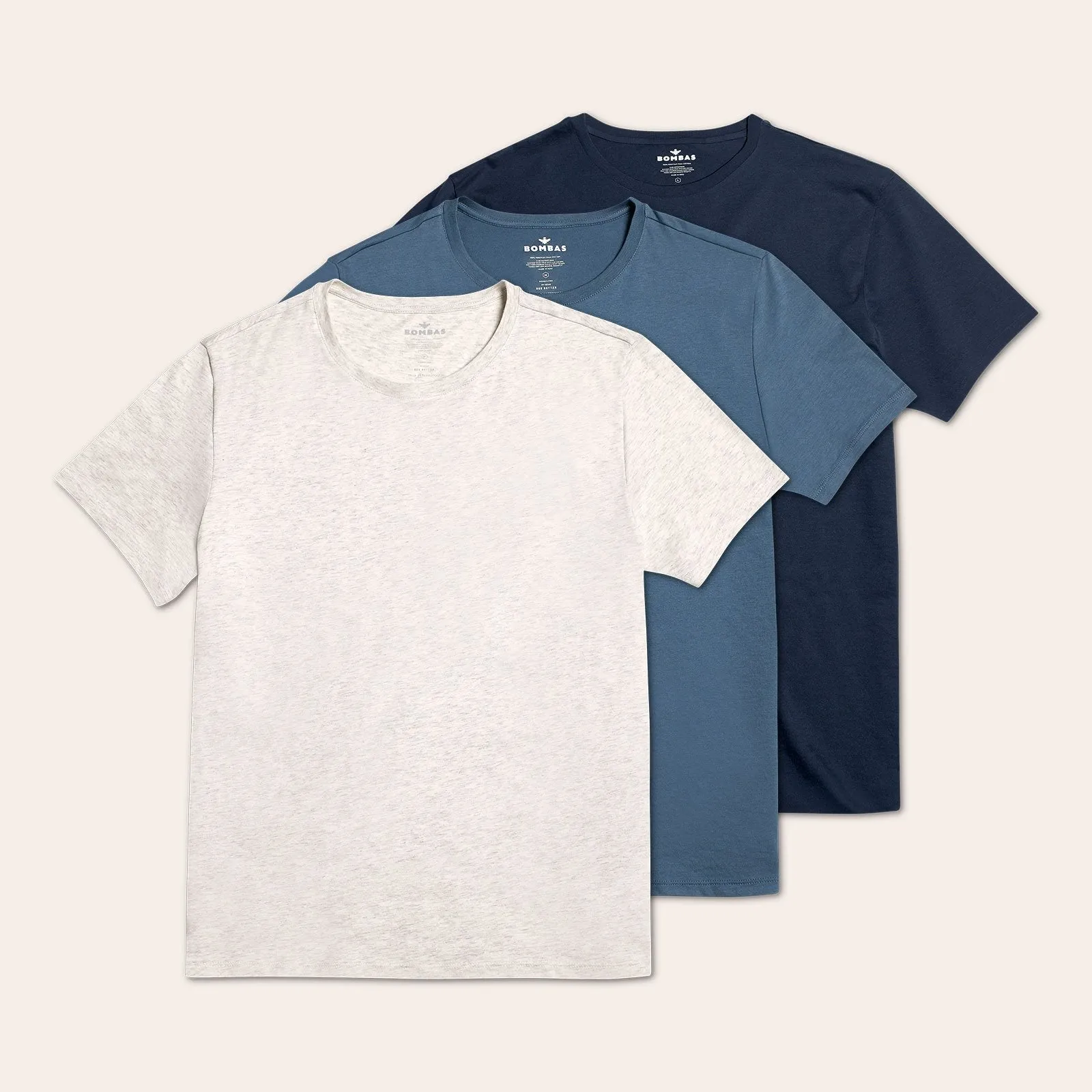 Men's Pima Cotton Crew Neck T-Shirt 3-Pack