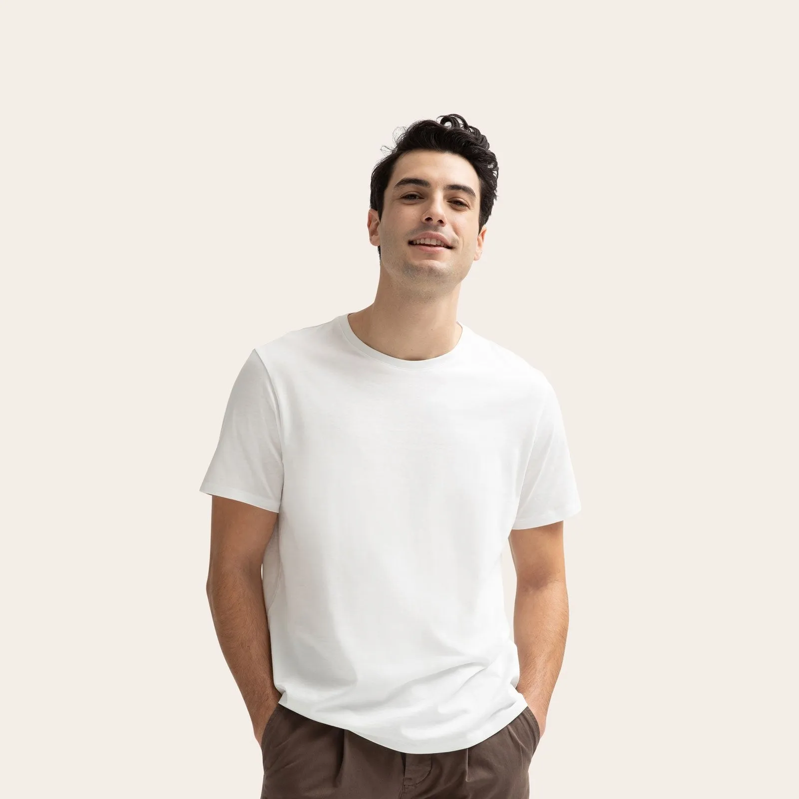 Men's Pima Cotton Crew Neck T-Shirt 3-Pack