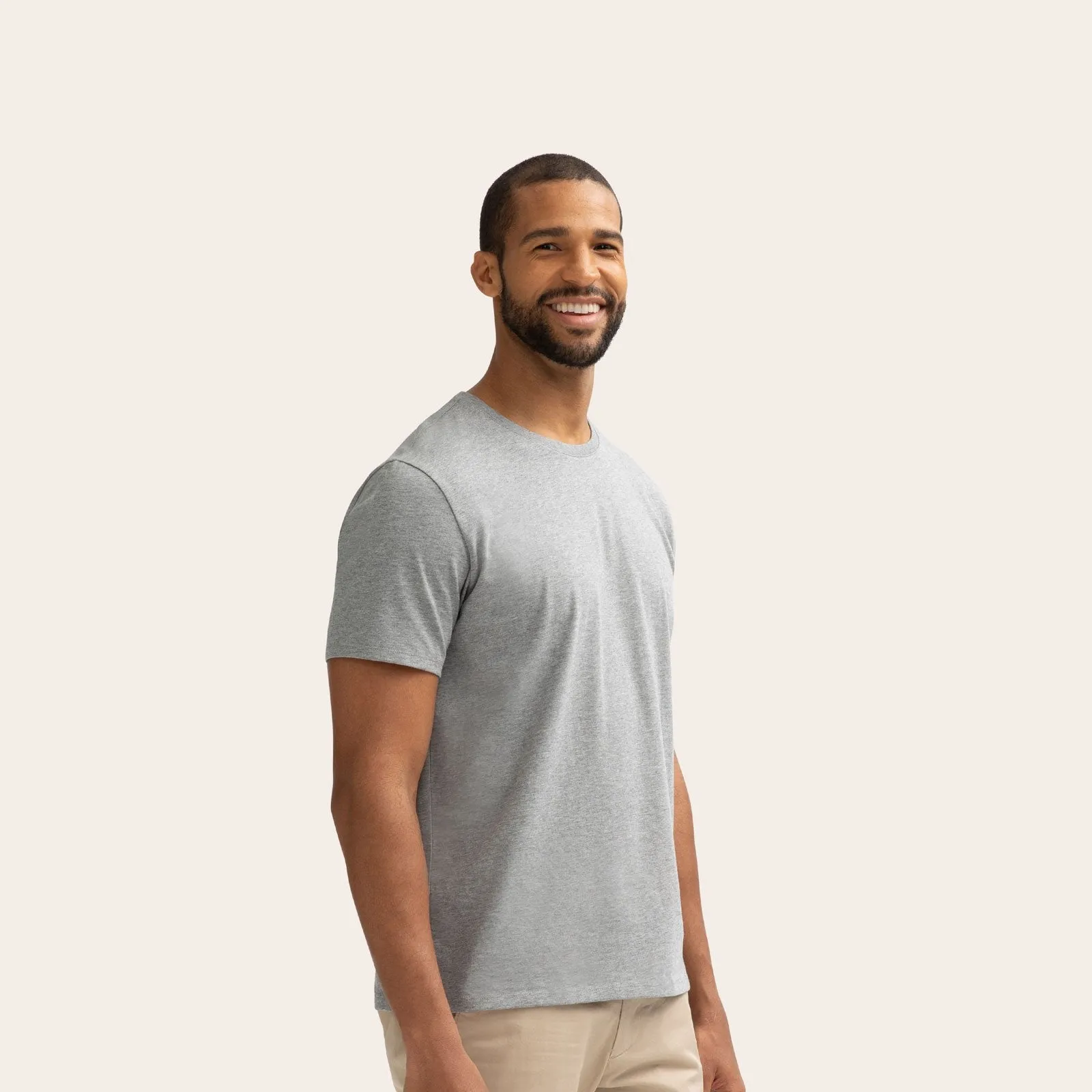 Men's Pima Cotton Crew Neck T-Shirt 3-Pack