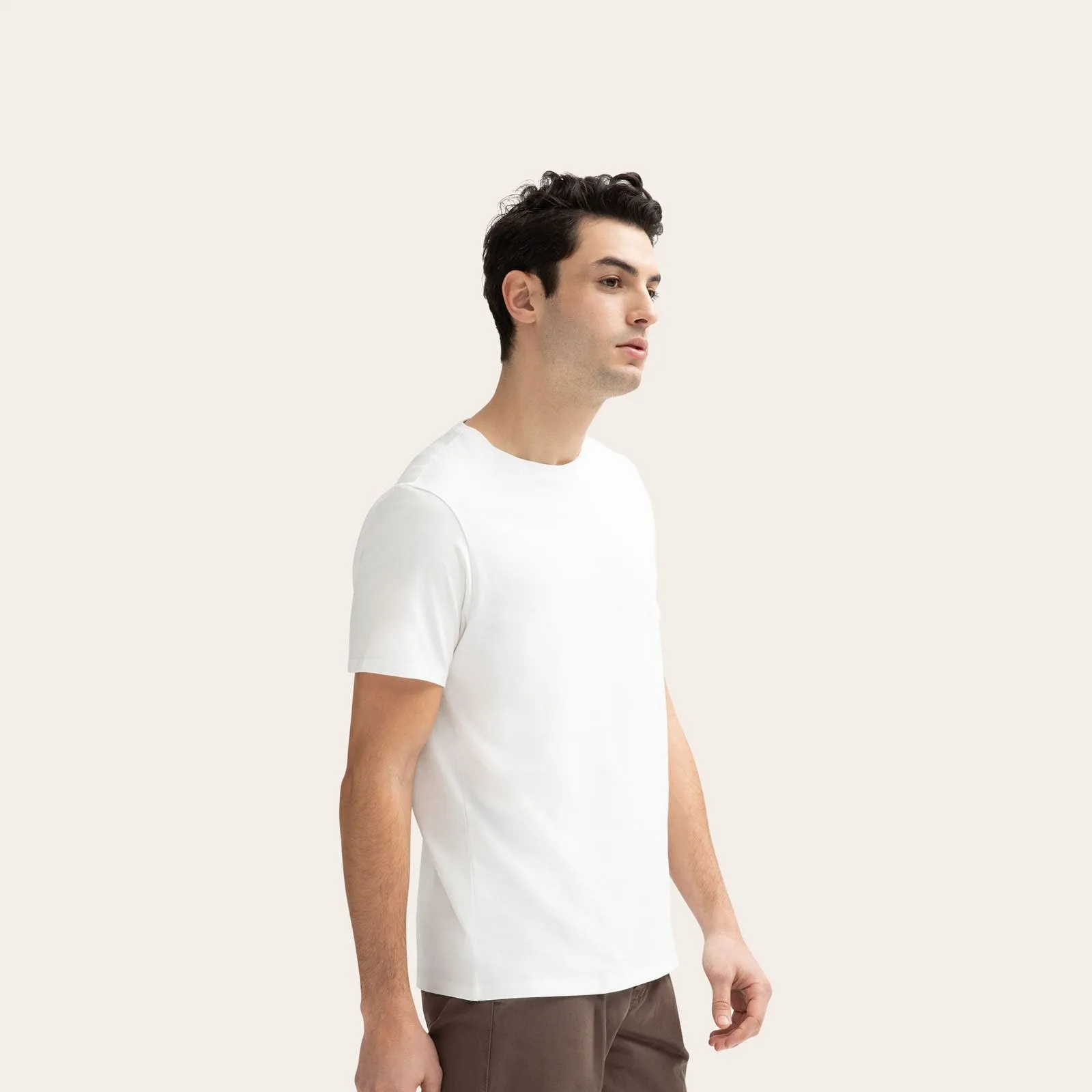 Men's Pima Cotton Crew Neck T-Shirt 3-Pack