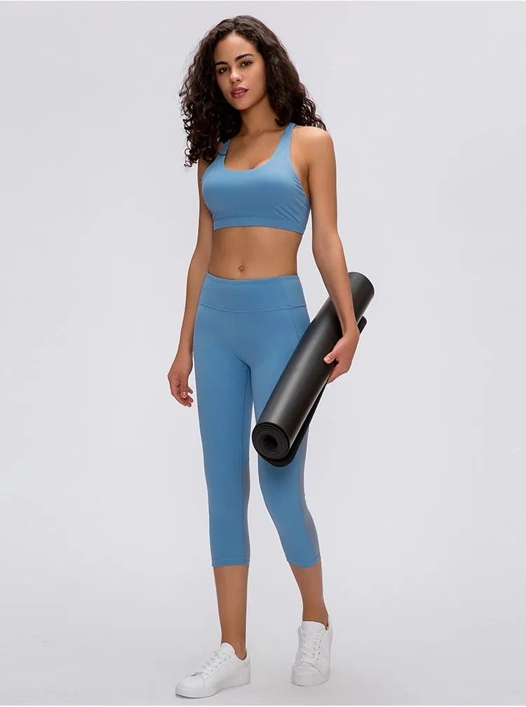 Mesh Capri Workout Gym leggings