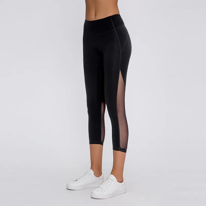 Mesh Capri Workout Gym leggings