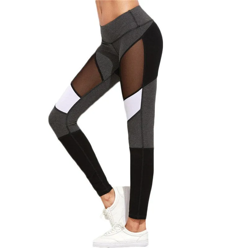 Mesh Grey Fitness Leggings