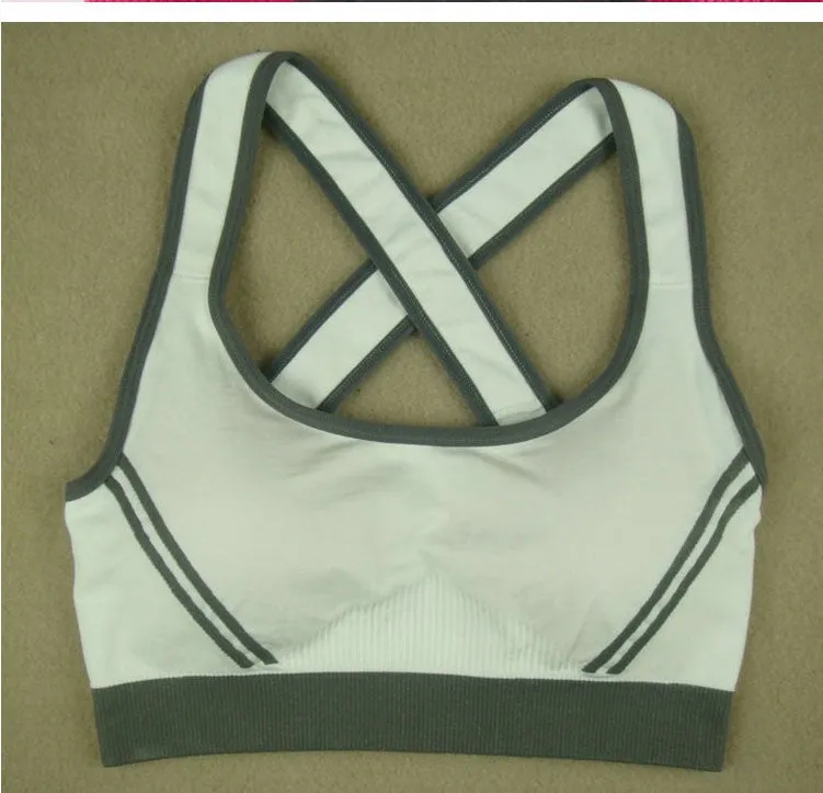 New Arrival Women Sexy Racerback Stretch Yoga Athletic Sports Bras Crop Bra