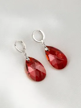 Olivia Earrings | Red Magma