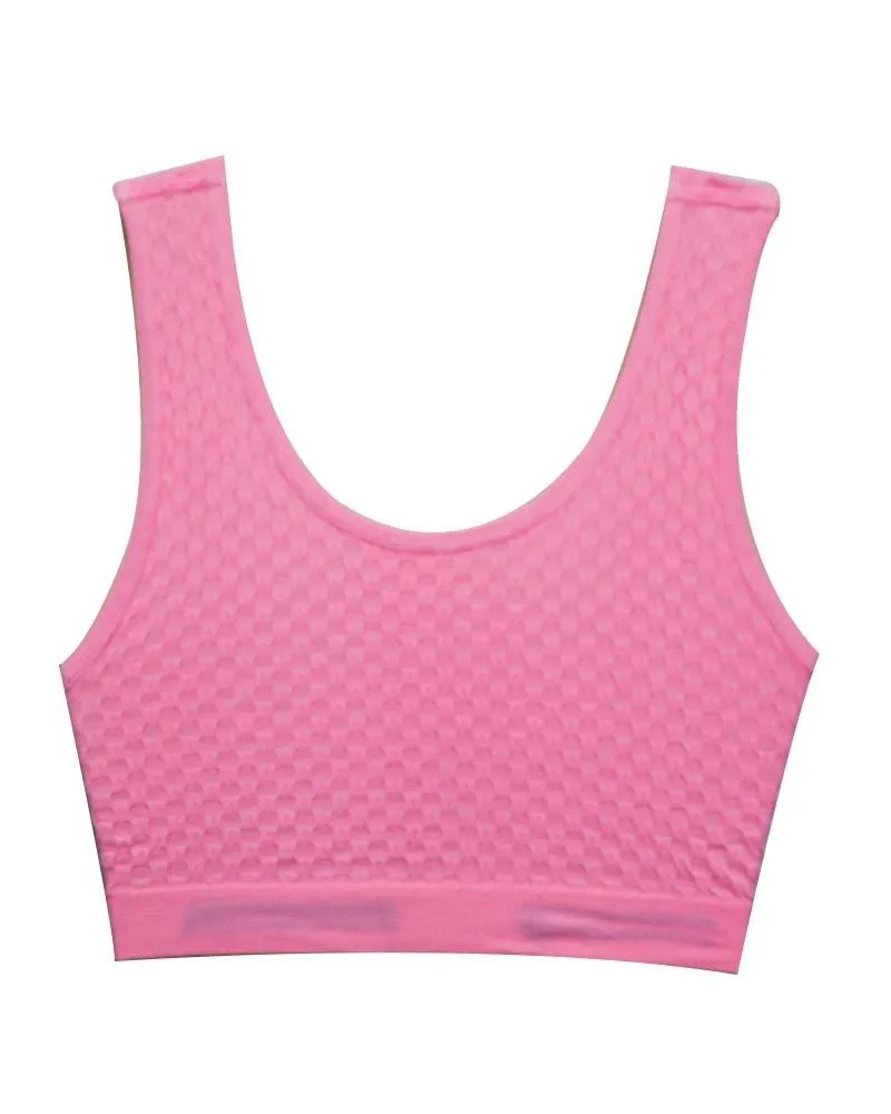 Pink Sports Bra Strapless Non Padded - For GYM Womens