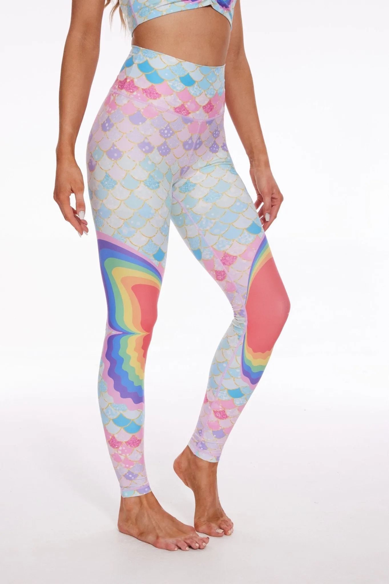 Pride Butterfly Wings Mermaid High-waisted Leggings