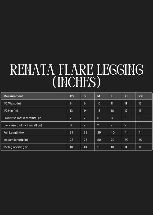 Renata Flare Legging - Hibiscus