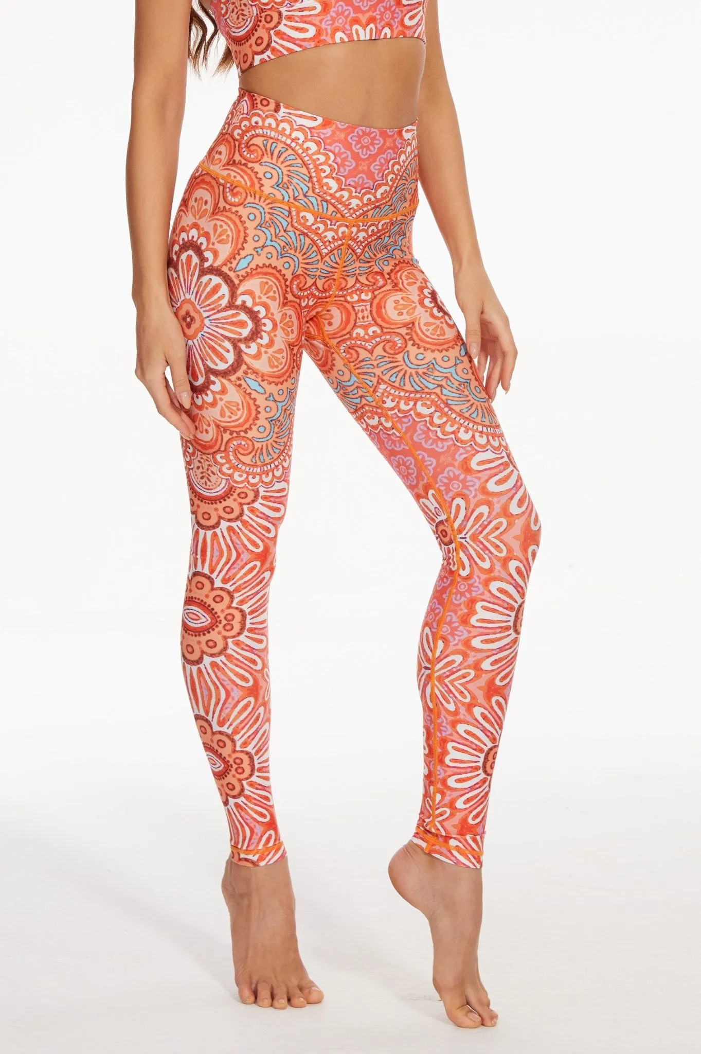 Saffron Tango High-waisted Leggings