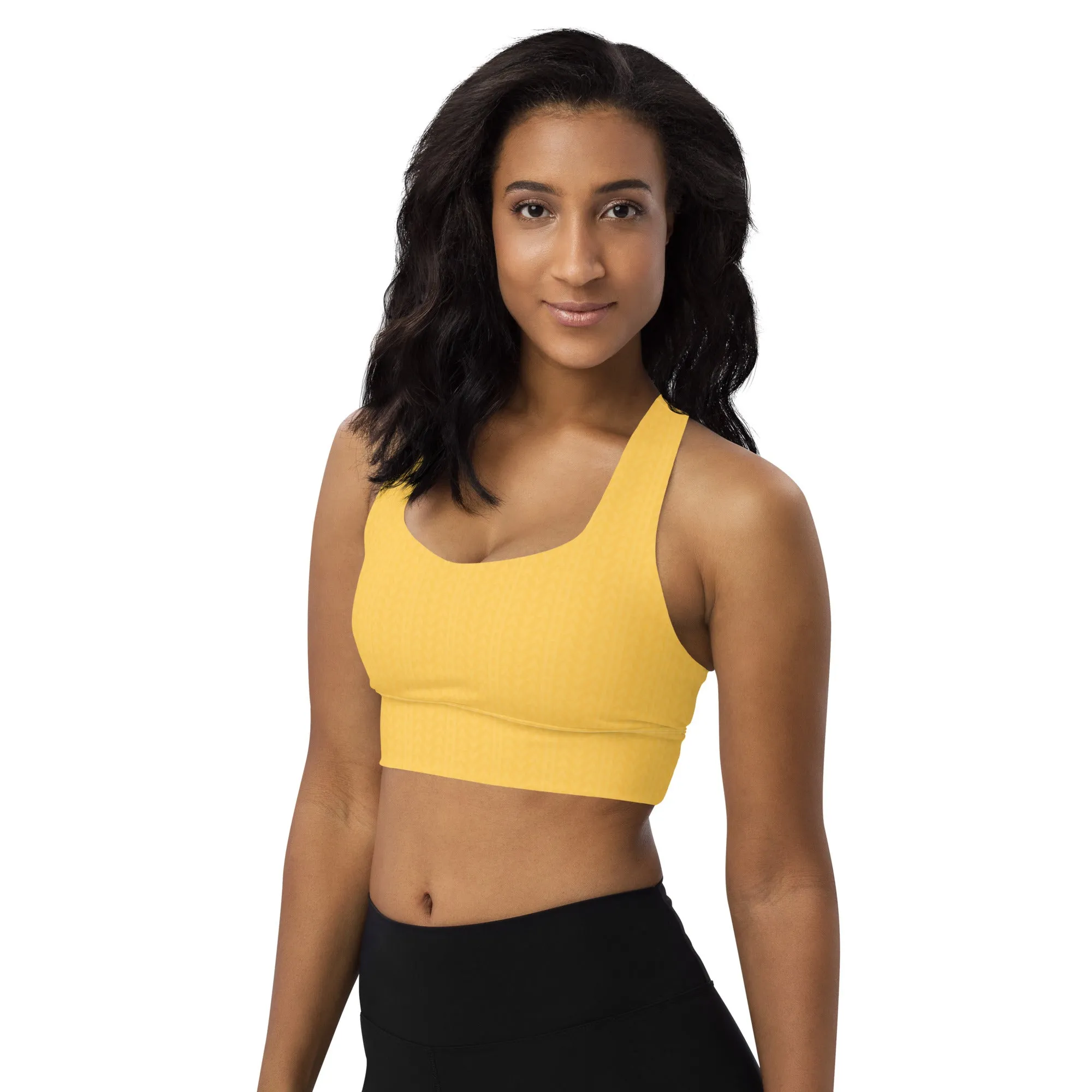 Samoa Yellow Longline Sports Bra