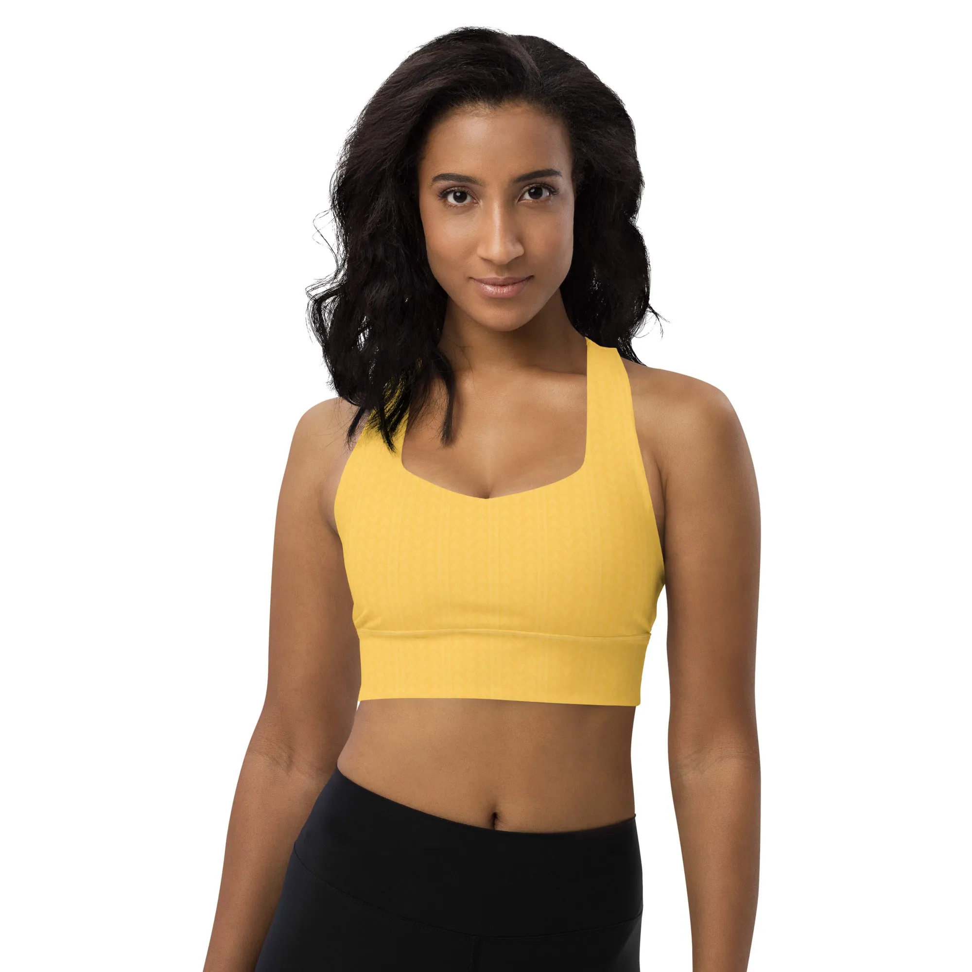 Samoa Yellow Longline Sports Bra