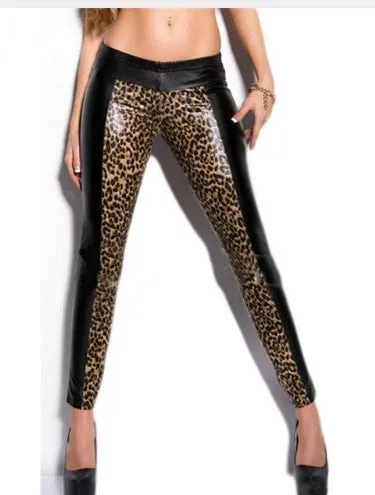 Shiny Leopard Leggings