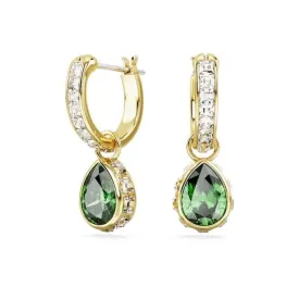 Stilla Pear Cut Green Gold-tone plated Drop Earrings 5662922