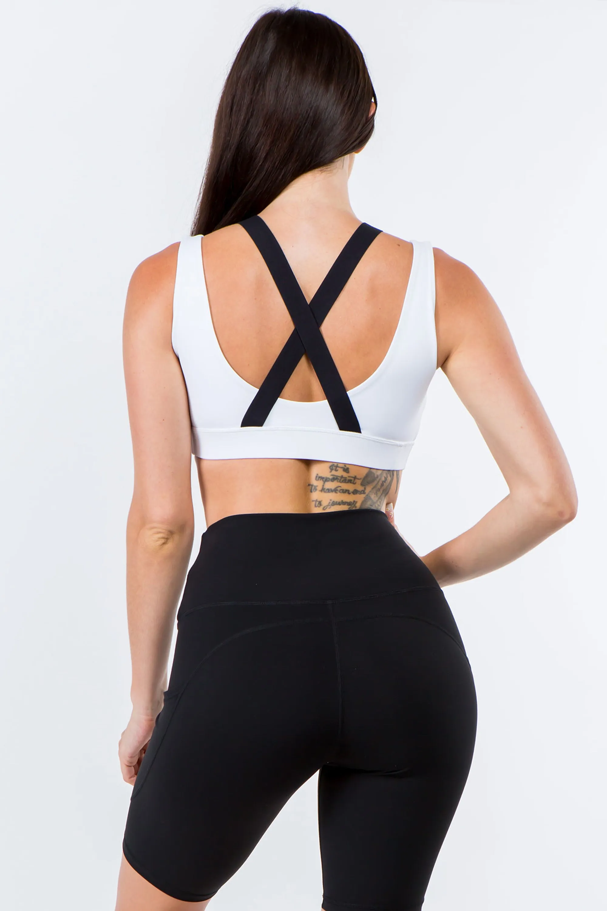 Strappy X Back Active Sports Bra