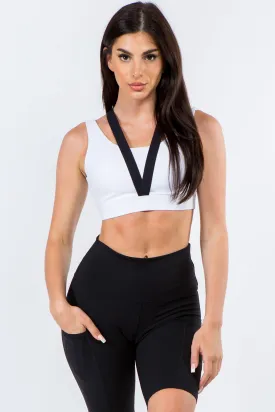 Strappy X Back Active Sports Bra