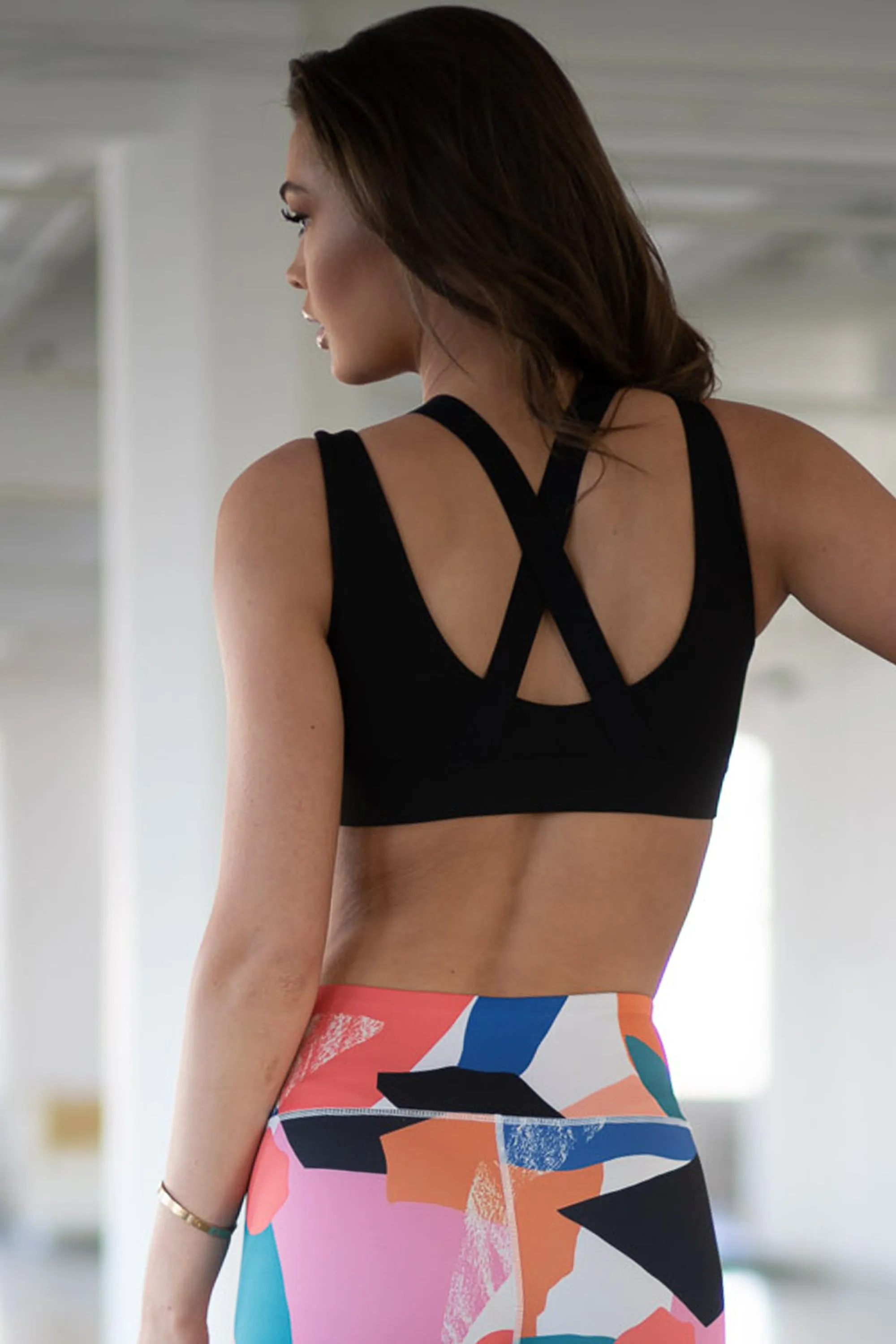 Strappy X Back Active Sports Bra