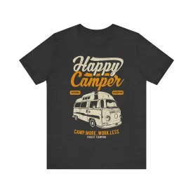 Summer Camp Happy Camper Adventure T Shirt