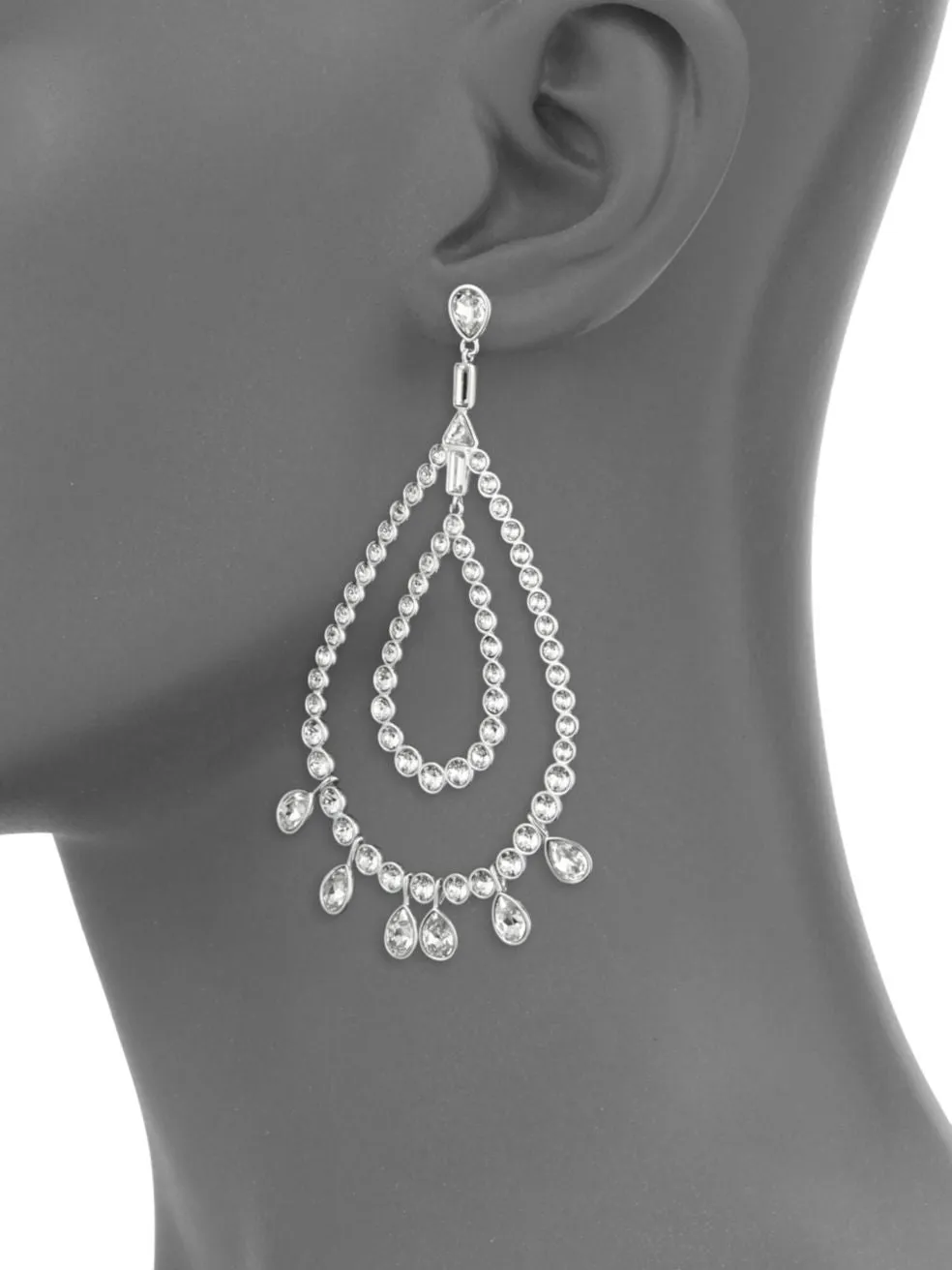 Swarovski Academic Pierced Drop Earrings