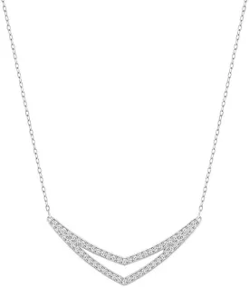 SWAROVSKI Alpha Medium Necklace - White #5197483