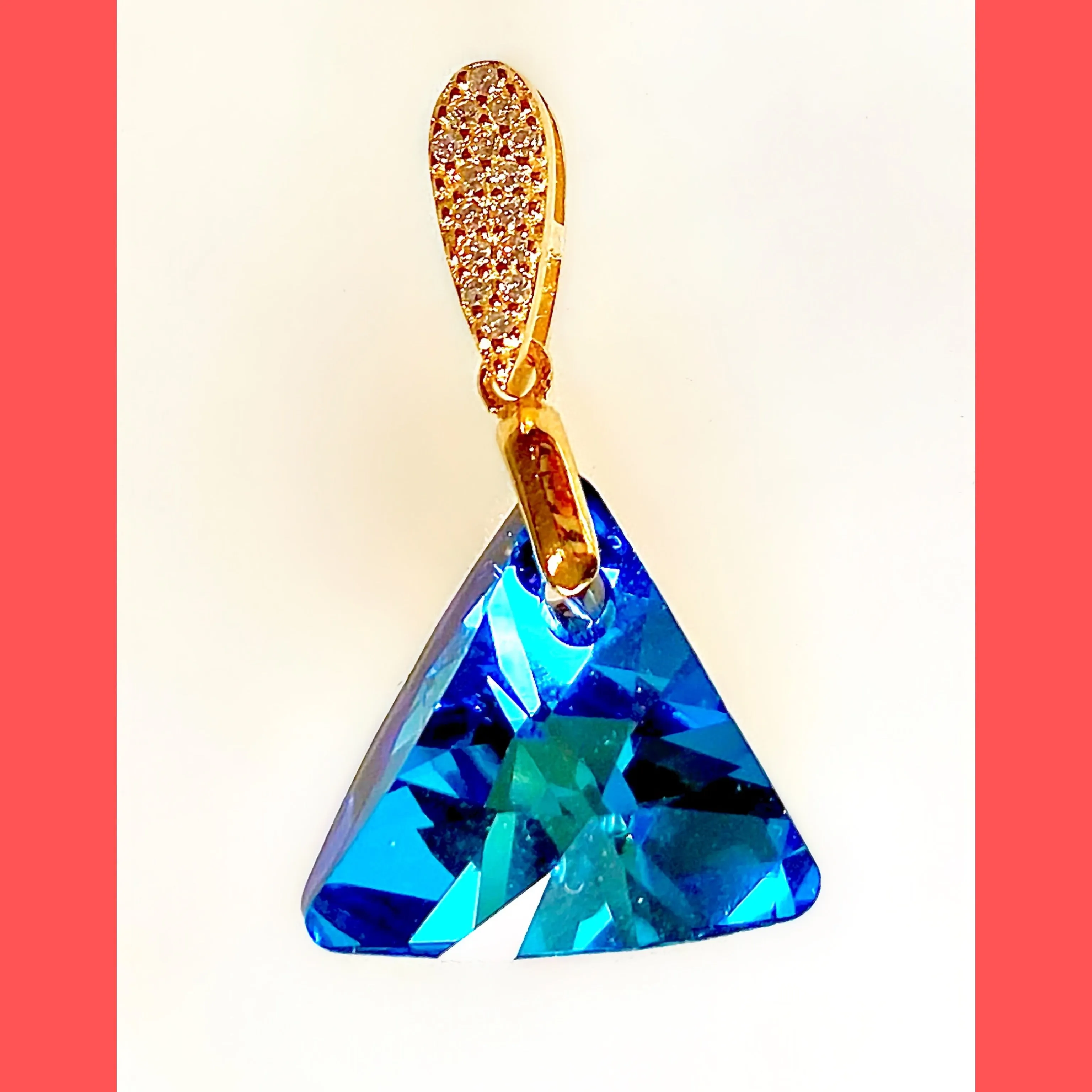 Swarovski Triangle Pendant